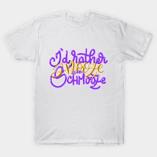 Lettering Design | I’d Rather Snooze Than Schmooze T-Shirt